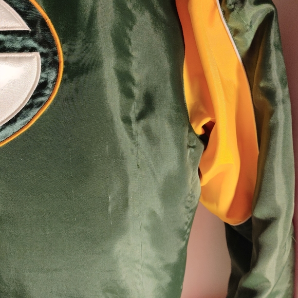 NFL G111 Apparel Insulated No Hood Green Bay Packers Size Large Jacket Zip up - Picture 10 of 13